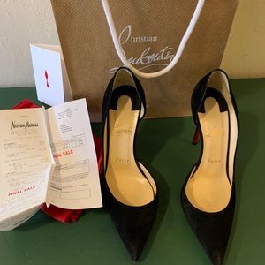 Christian louboutin Iriza black suede size 36.5